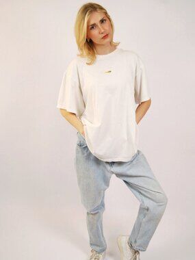 90s Nike T-Shirt (L) large white vintage sporty distressed streetwear cool casua